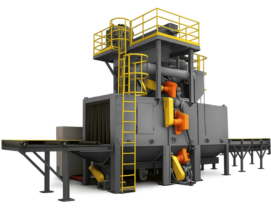 Máquina de passagem fabricada pela PMK Jateamento